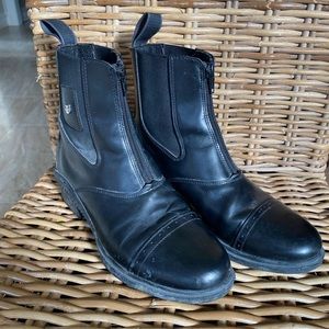 HORZE Black Riding Boots W5.5